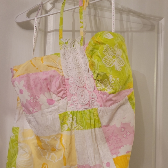 Lilly Pulitzer Floral Patchwork Halter Dress - Picture 10 of 13